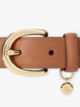 Lauren Ralph Lauren Cross Hatch Leather Belt, Classic Tan