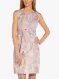 Adrianna Papell Metallic Jacquard Midi Dress, Lavender/Multi