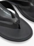 FitFlop Gracie Leather Flip Flops, Black