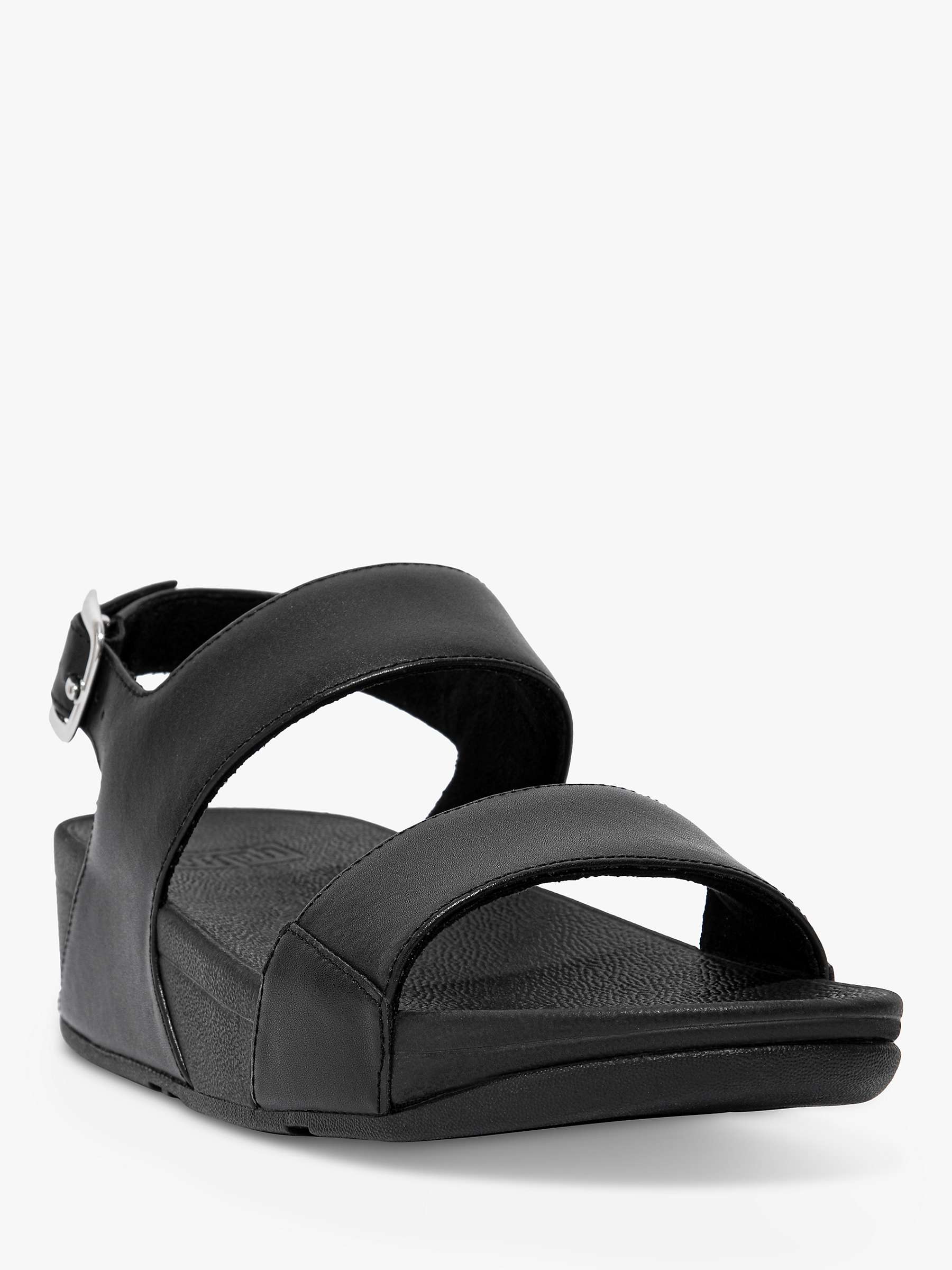 Buy FitFlop Lulu Leather Wedge Heel Sandals Online at johnlewis.com