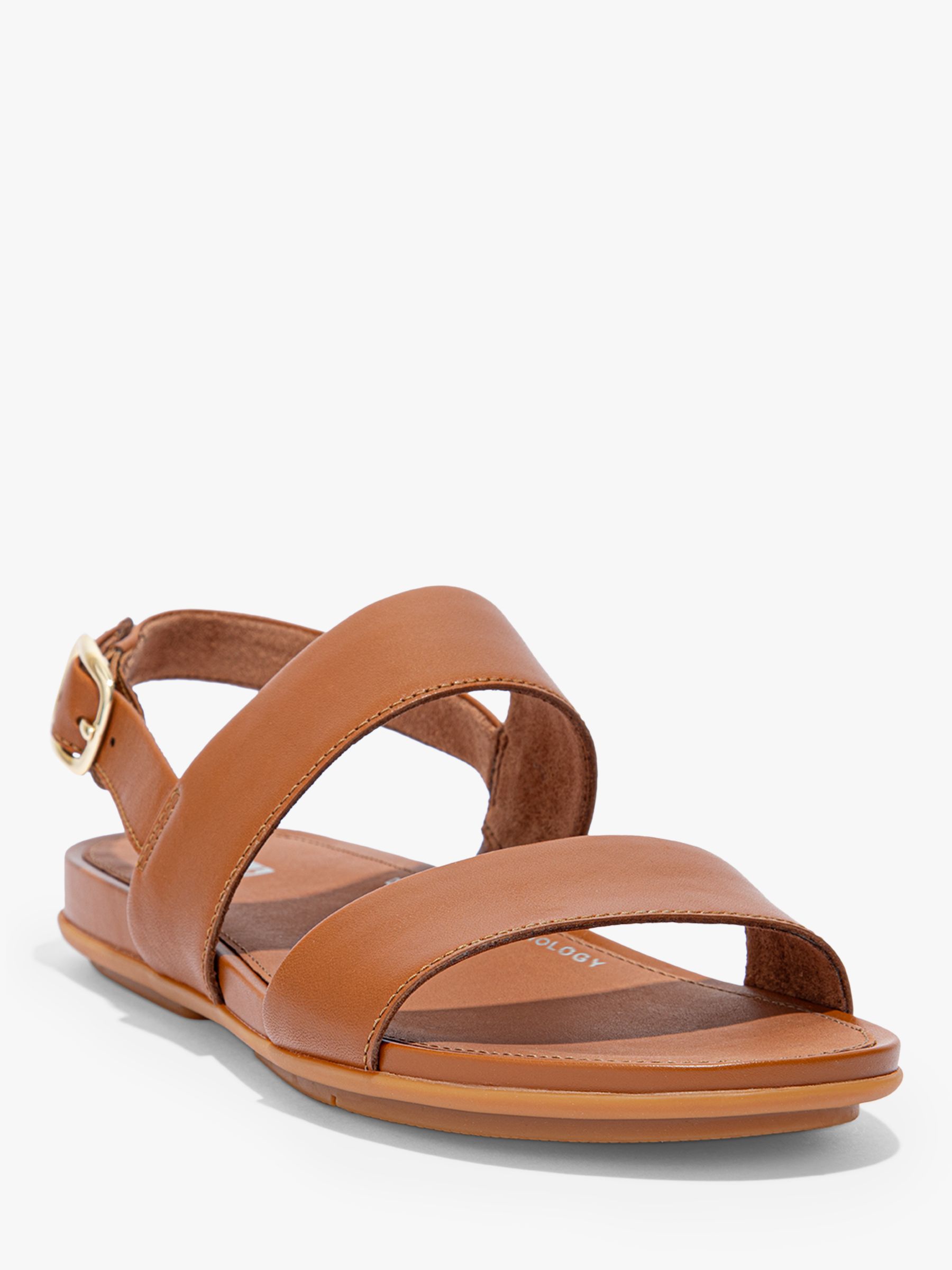Buy FitFlop Gracie Leather Double Strap Sandals Online at johnlewis.com