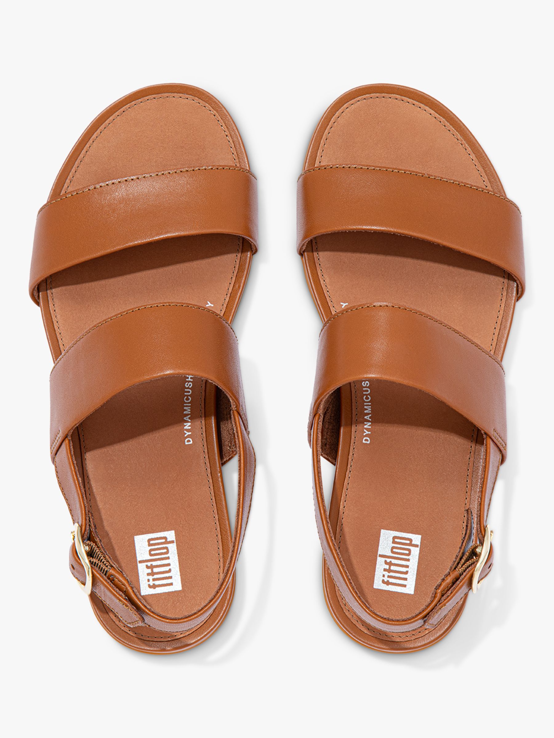 Buy FitFlop Gracie Leather Double Strap Sandals Online at johnlewis.com