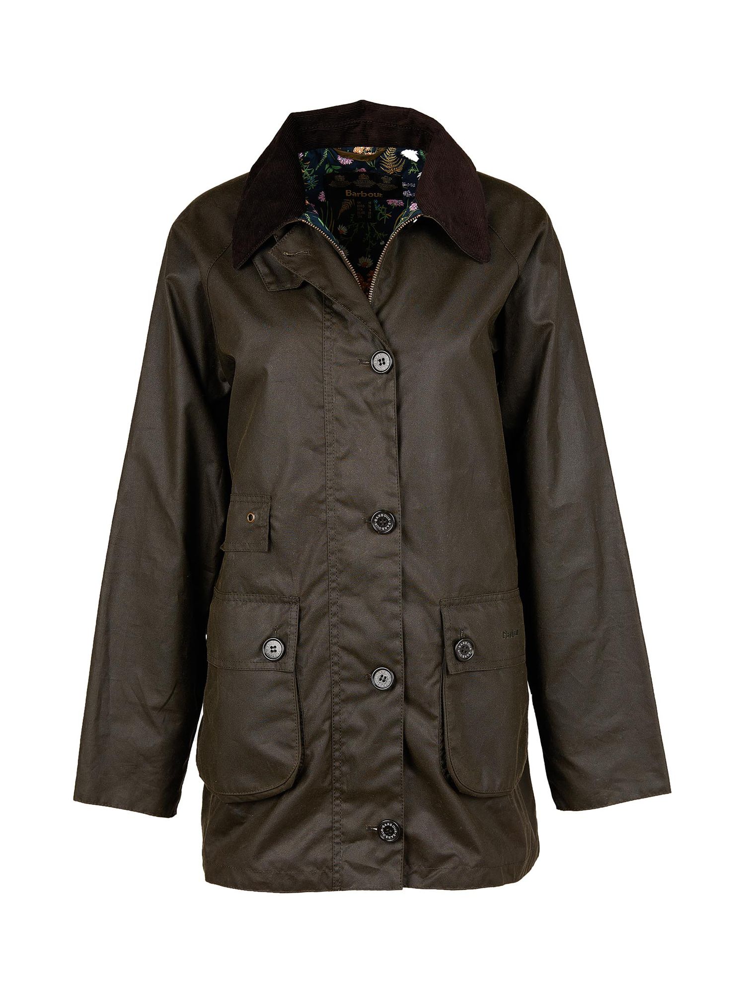 Barbour Rosendale Waxed Jacket, Green