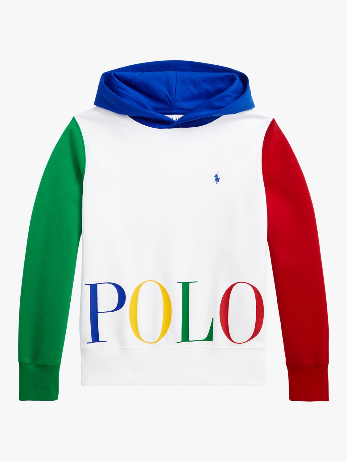 Polo Ralph Lauren Kids' Colour Block Hoodie, Multi