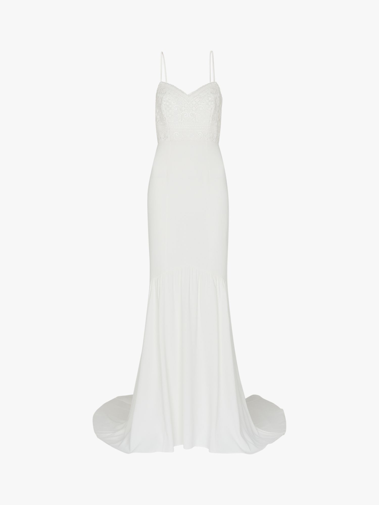 Whistles Sylvie Bodice Wedding Dress, Ivory at John Lewis & Partners