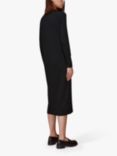 Whistles Nelly Ribbed Cardigan Dress, Black