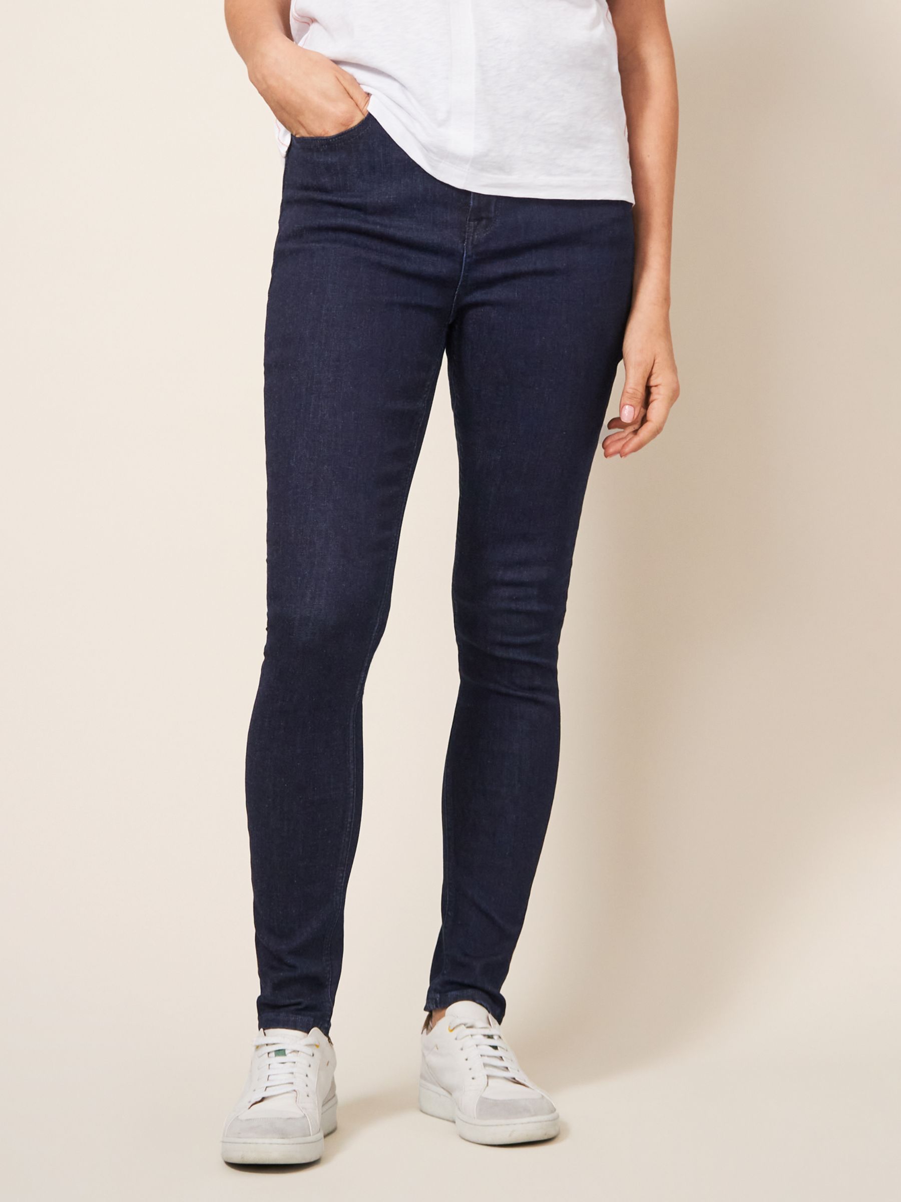White Stuff Amelia Skinny Jeans, Dark Denim, 20L