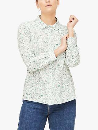 Thought Lola Floral Blouse, White/Green