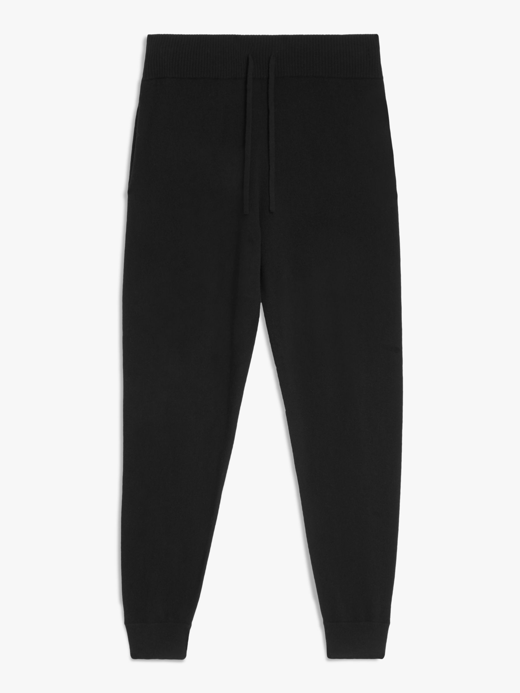 John Lewis Cashmere Joggers, Black at John Lewis & Partners