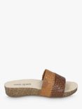 Josef Seibel Tonga 69 Leather Slider Sandals, Brown