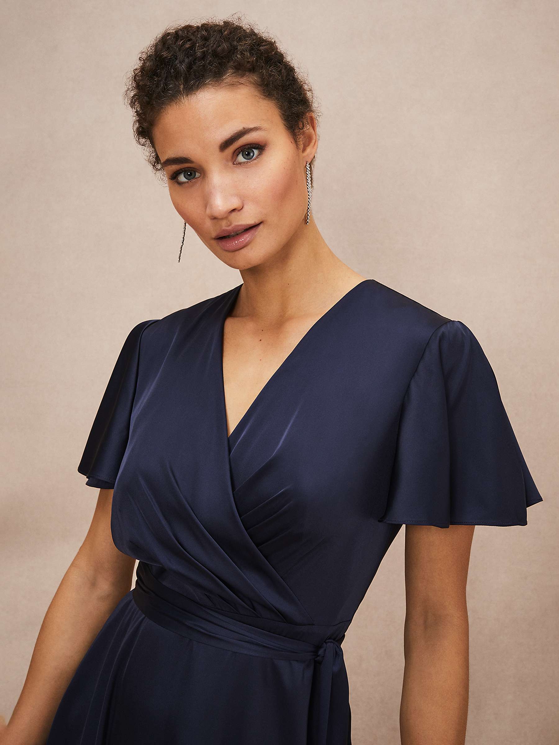 Buy Phase Eight Nancie Satin Midi Dress Online at johnlewis.com