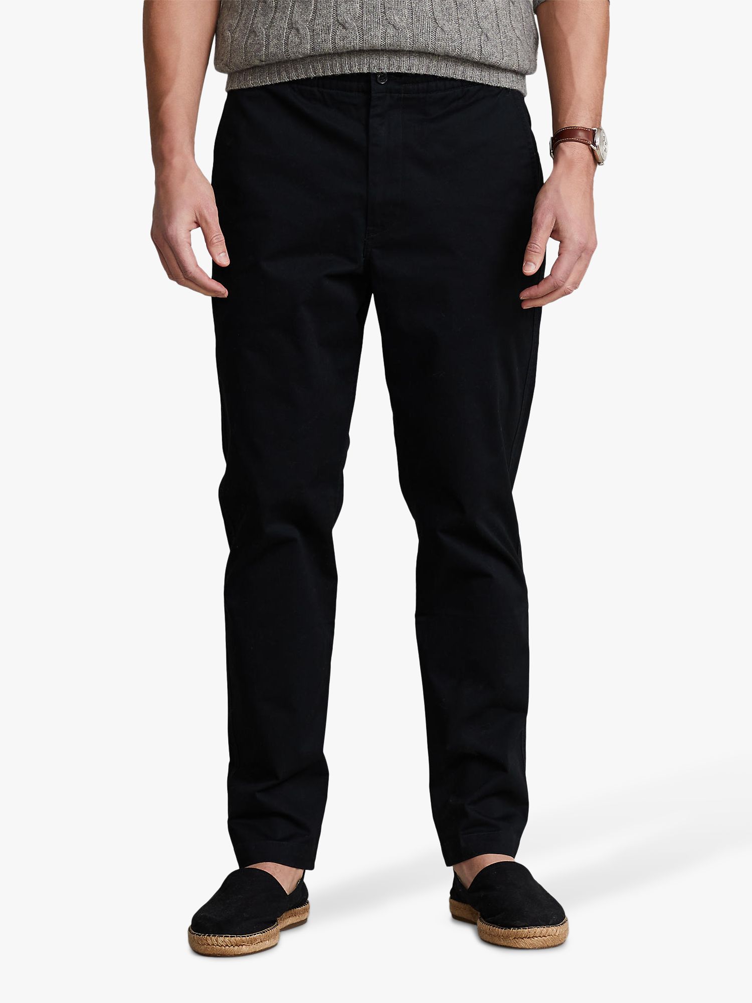 Polo Ralph Lauren Prepster Trousers, Black at John Lewis & Partners