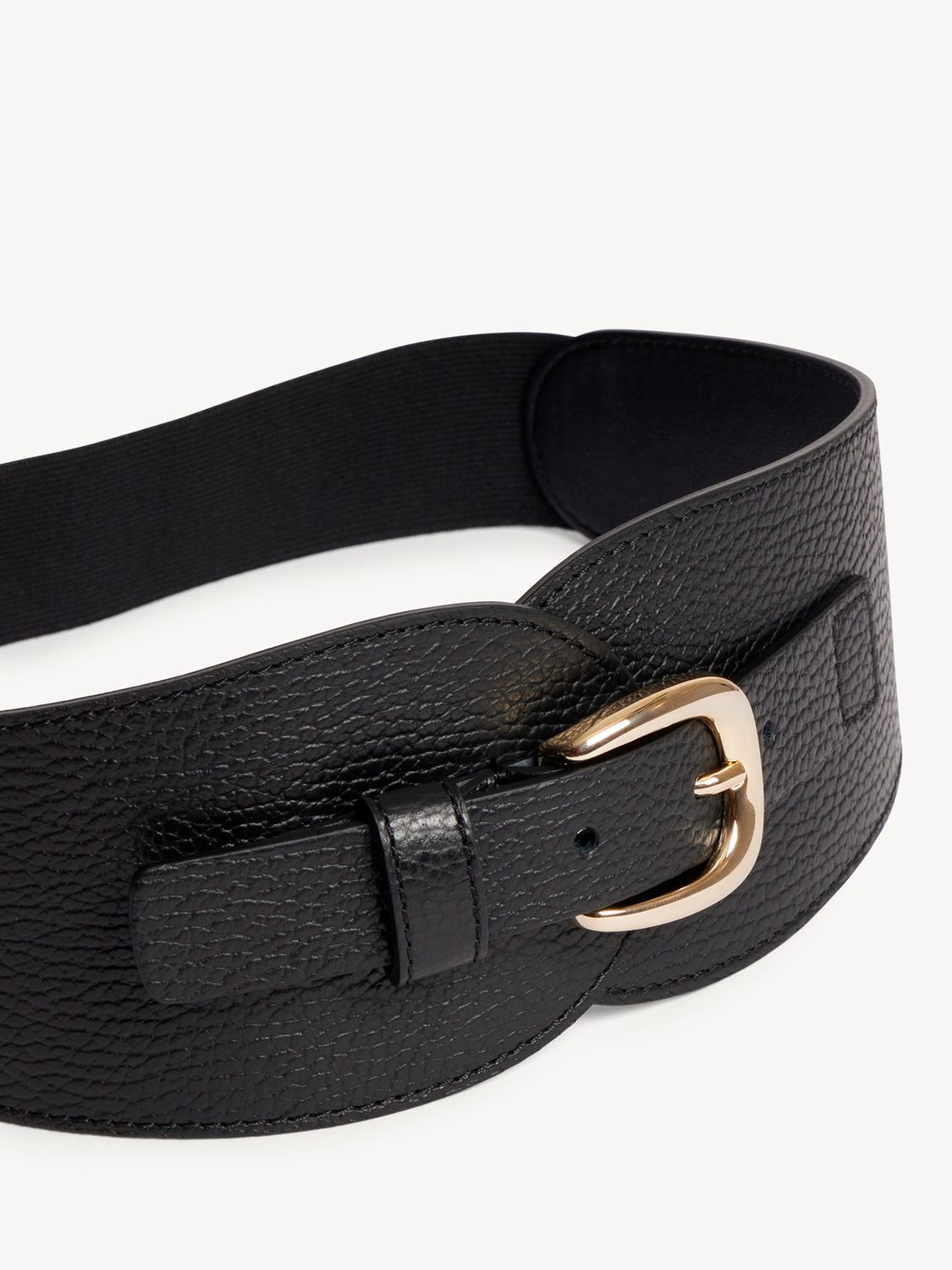 OLYMPE BLACK CROCO LARGE BELT