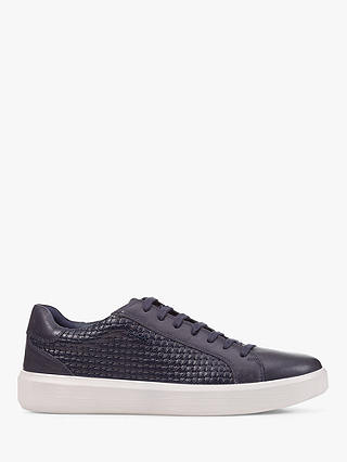 Geox Velletri Leather Lace Up Trainers