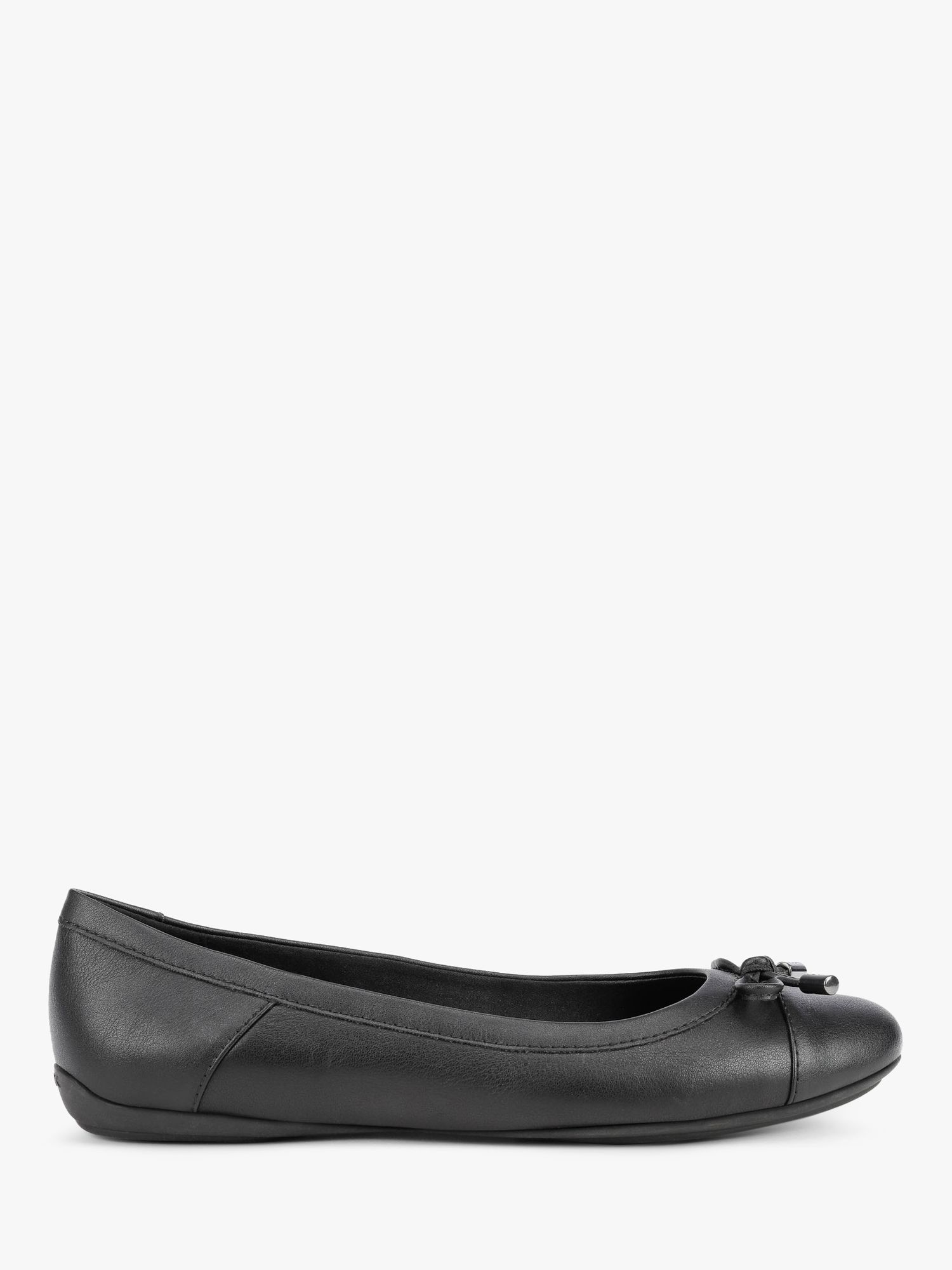 Geox Women's Charlene Wide Fit Leather Black at John Lewis & Partners