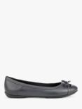 Geox Women's Charlene Wide Fit Leather Pumps, Navy