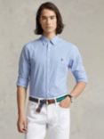 Polo Ralph Lauren Slim Fit Gingham Stretch Poplin Shirt, Blue