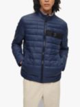 BOSS Darolus Quilted Zip Jacket, Dark Blue