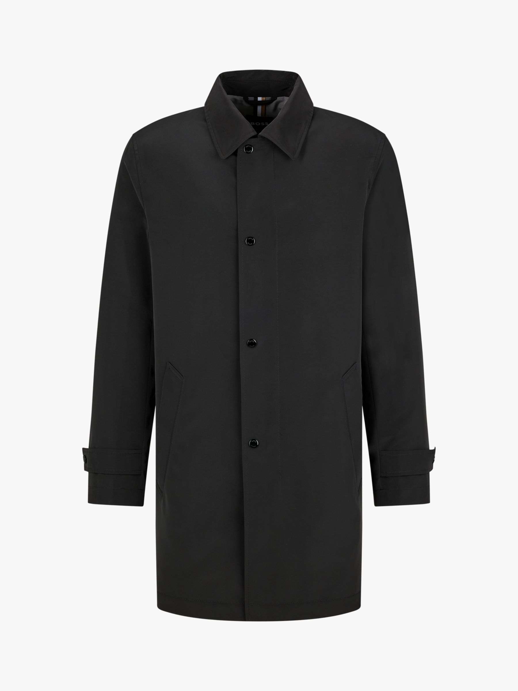 BOSS Dain Straight Cut Jacket, Black at John Lewis & Partners