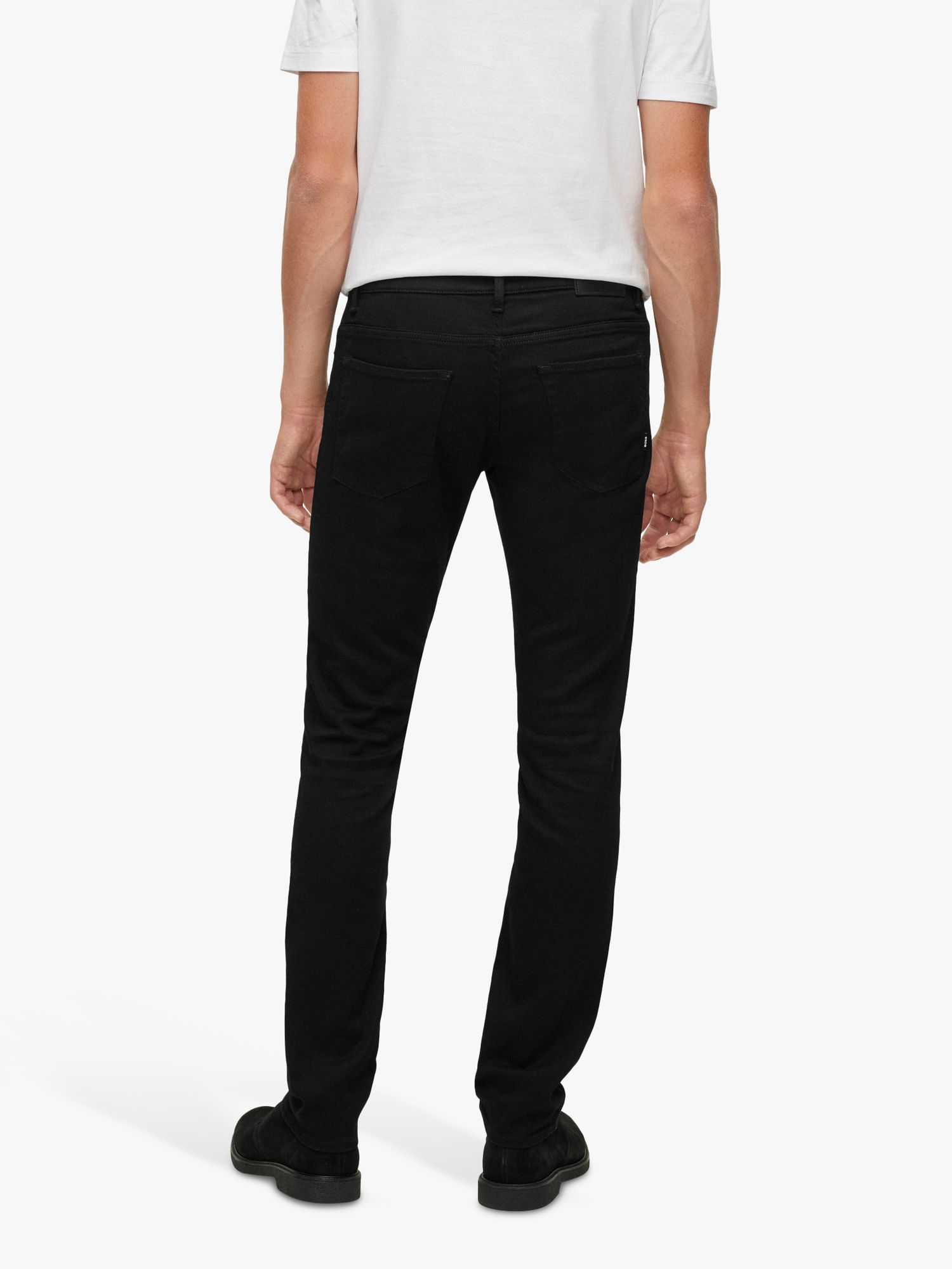 BOSS Delaware Slim Fit Jeans, Black, 31R