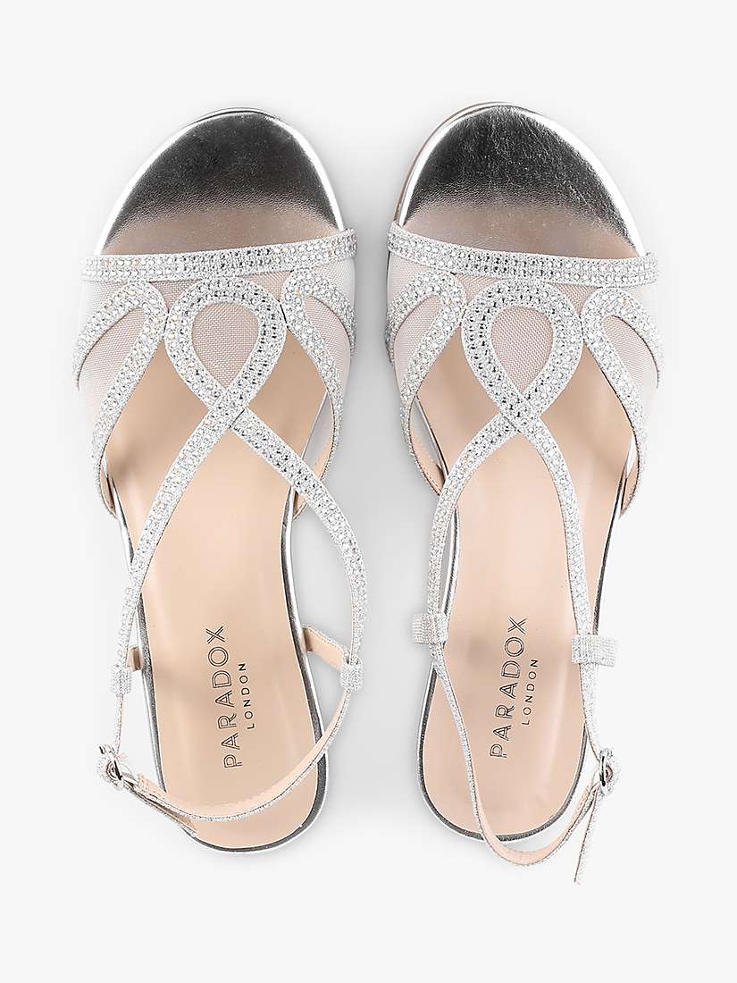 Buy Paradox London Justine Glitter Low Heel Wedge Sandals Online at johnlewis.com