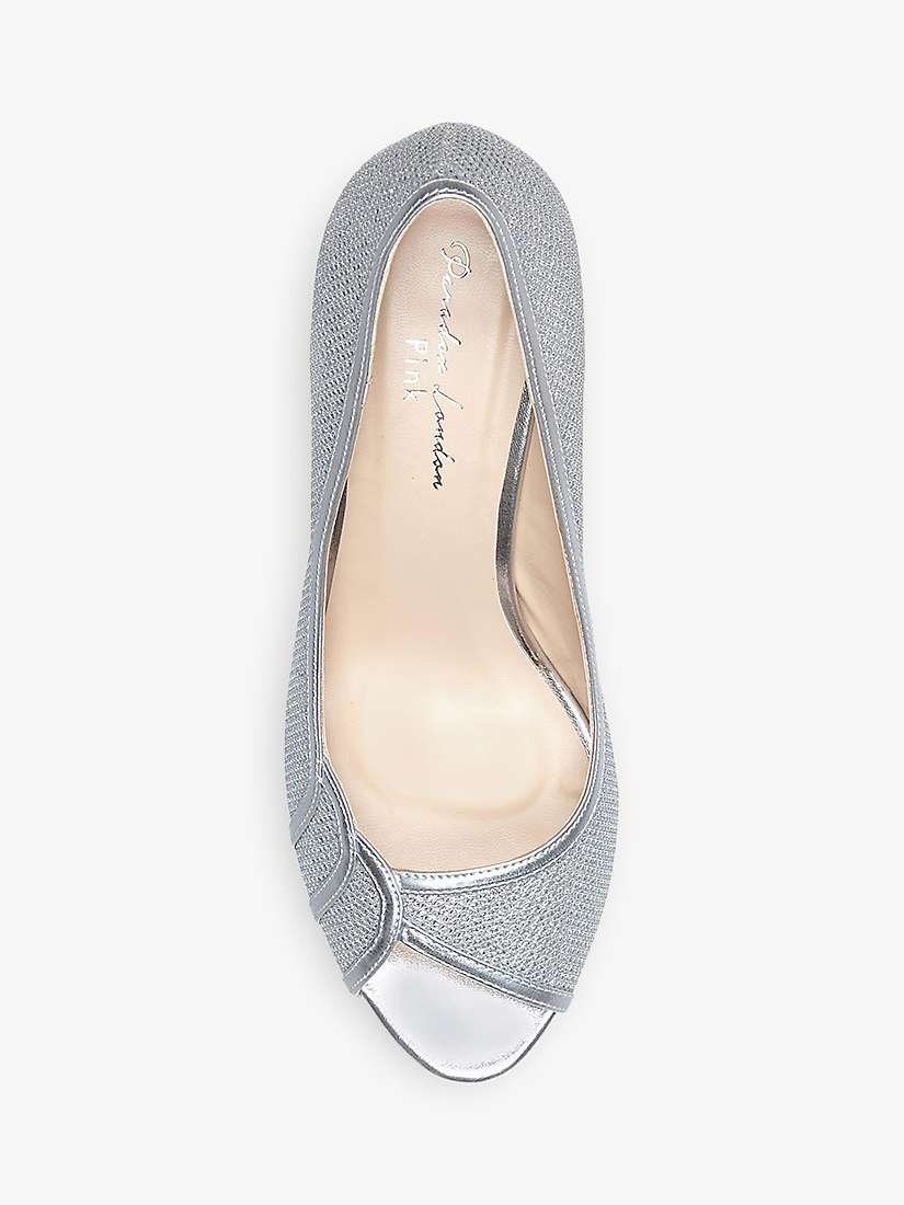 Buy Paradox London Chester Glitter Kitten Heel Peep Toe Shoes Online at johnlewis.com