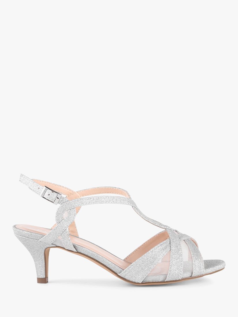 Buy Paradox London Nelly Wide Fit Glitter T-Bar Sandals Online at johnlewis.com