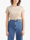 Levi's The Perfect Stripe Logo T-Shirt, Rosemary Butter