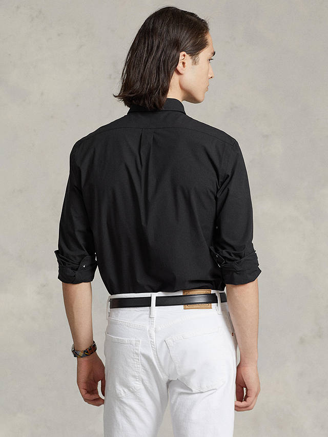 Polo Ralph Lauren Slim Fit Stretch Poplin Shirt, Black