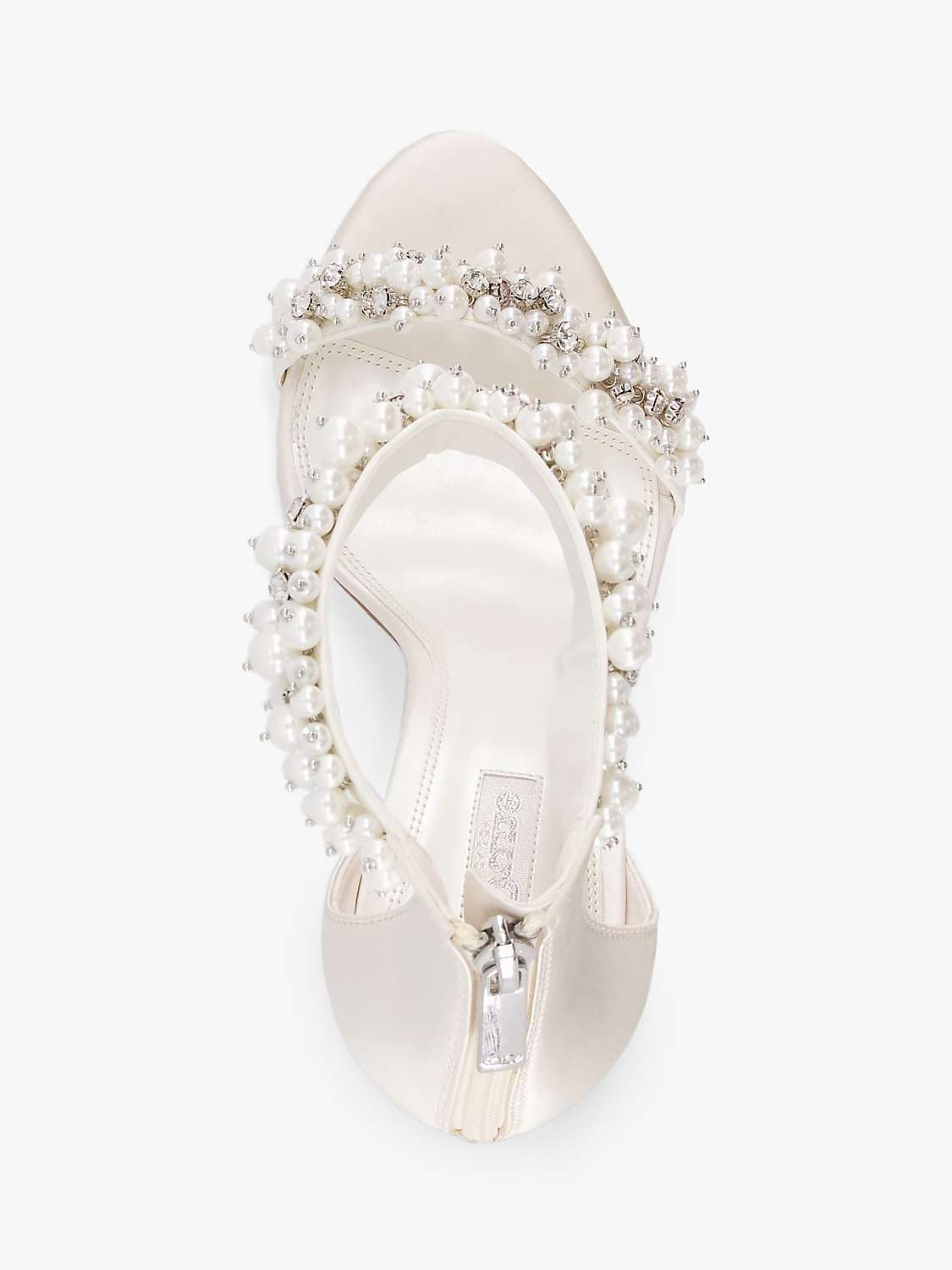 Buy Dune Bridal Collection Marriage Pearl Embellished Stiletto Heel Sandals, Ivory Online at johnlewis.com