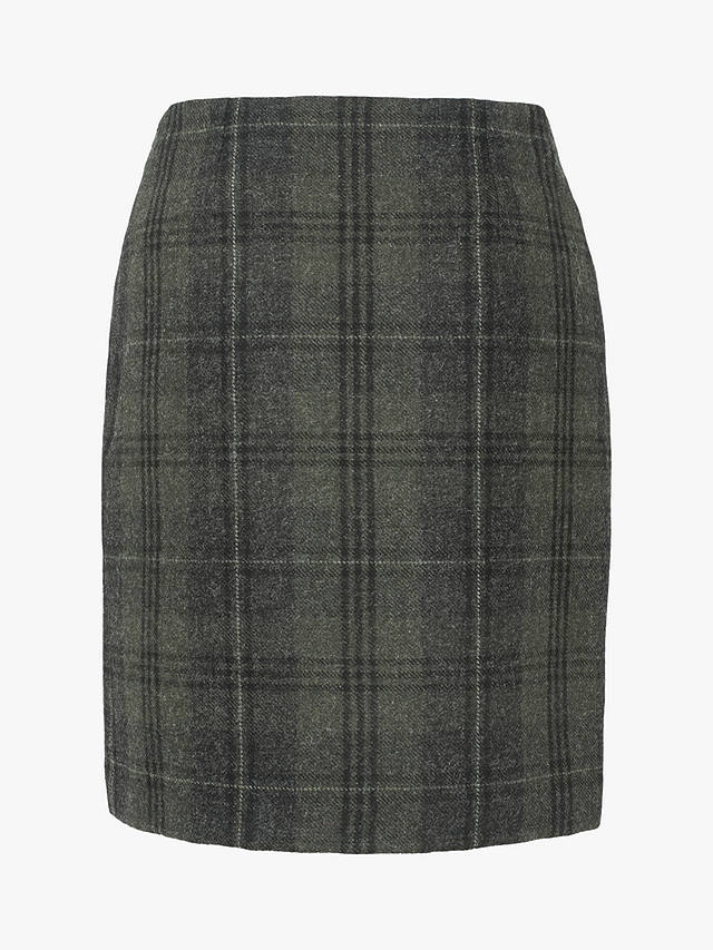 Celtic & Co. Check Wool Pencil Skirt, Cairngorn Heath