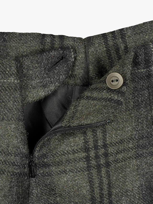 Celtic & Co. Check Wool Pencil Skirt, Cairngorn Heath