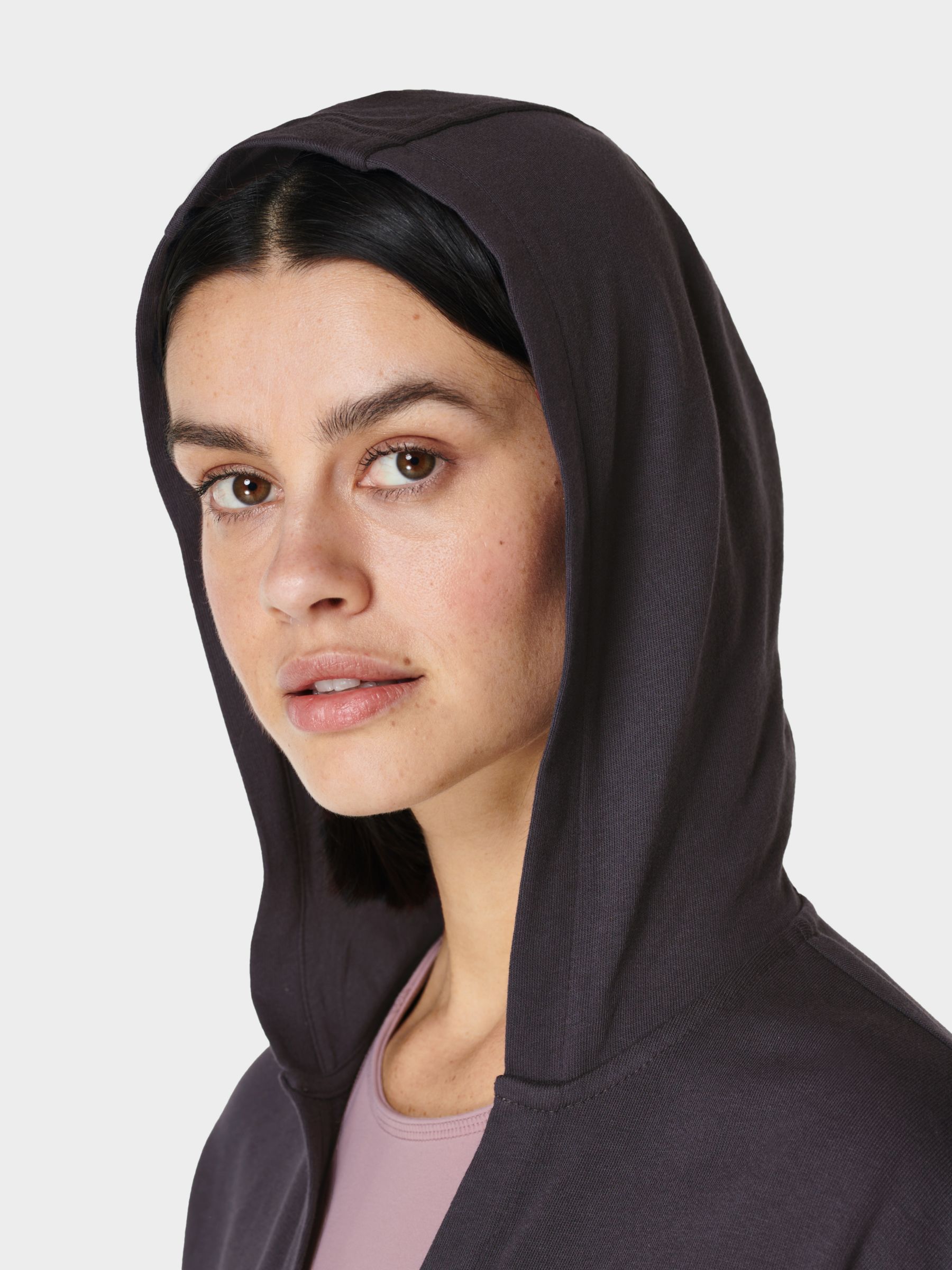 Sweaty Betty After Class Relaxed Hoodie, Urban Grey at John Lewis ...