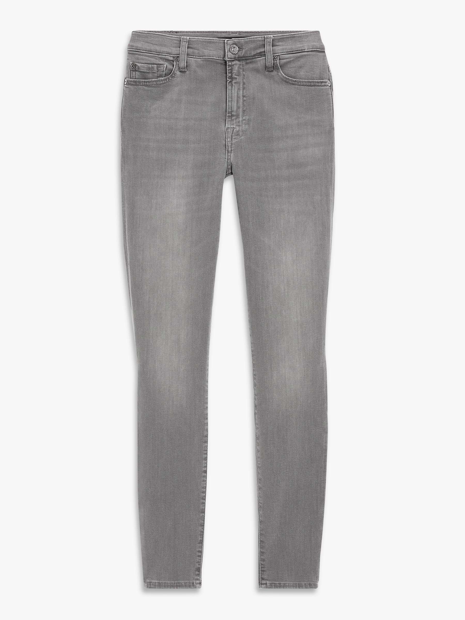 Buy 7 For All Mankind Skinny Slim Fit Jeans, Grey Online at johnlewis.com