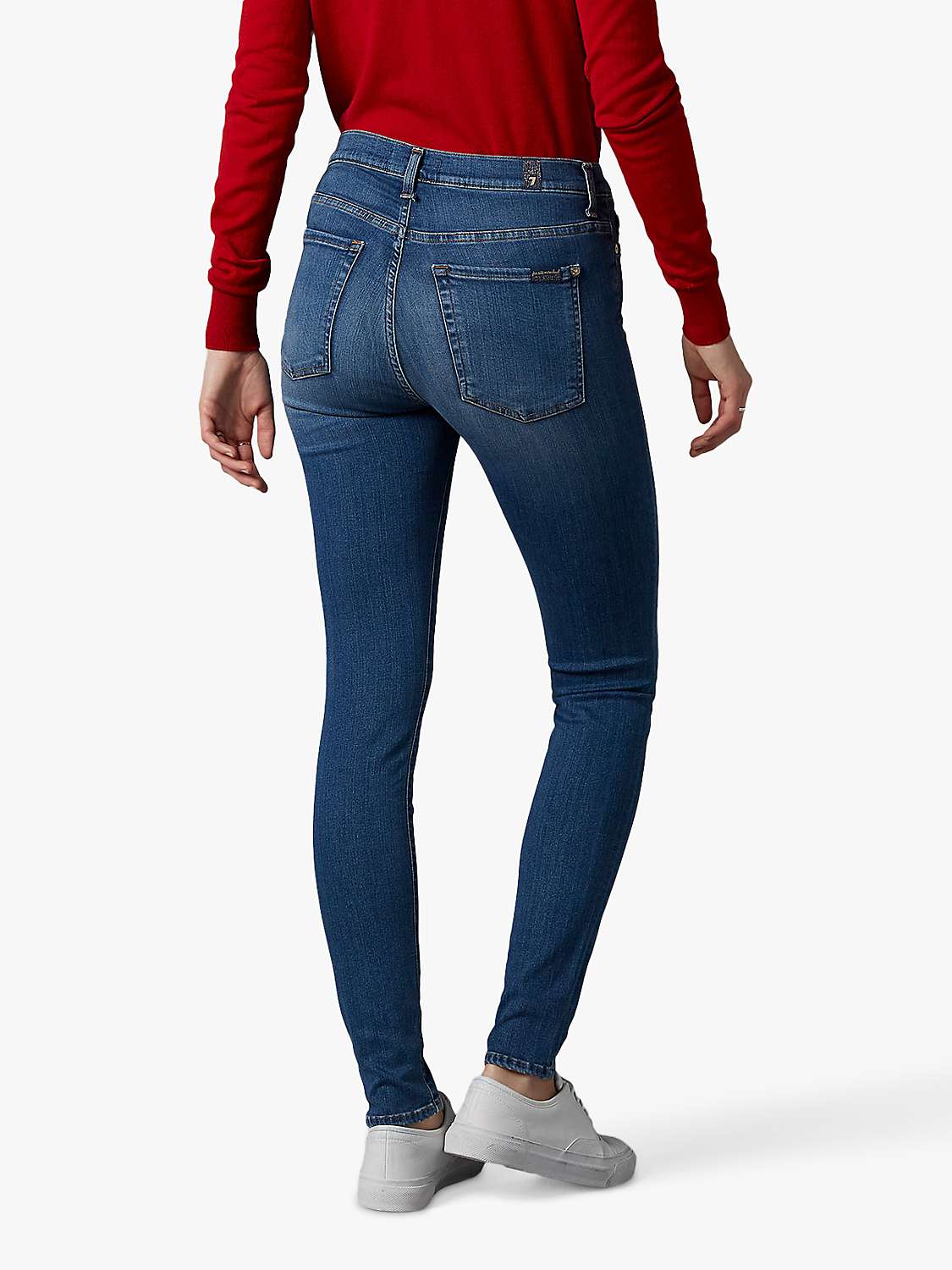 Buy 7 For All Mankind Skinny Slim Fit Jeans, Love Story Online at johnlewis.com