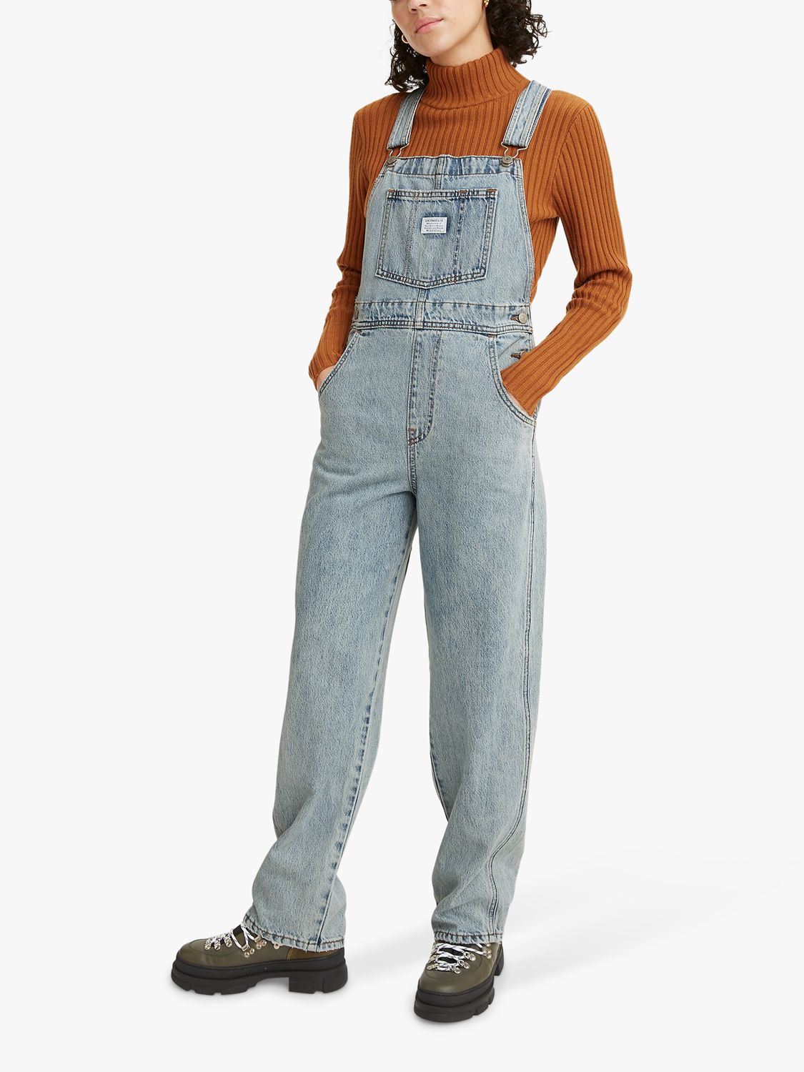 Levi's Vintage Overall Denim Dungarees, No Stone Unturned at John Lewis &  Partners