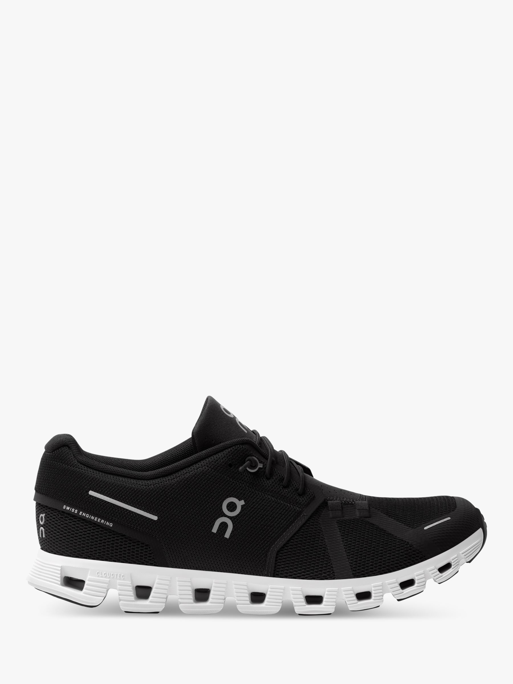 On Cloud 5 Men's Running Shoes, Black/White
