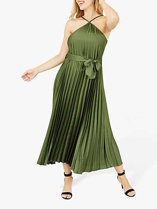 Yumi Halter Neck Midi Dress, Green