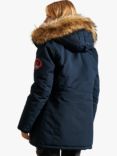 Superdry Original & Vintage Everest Faux Fur Parka Jacket, Eclipse Navy