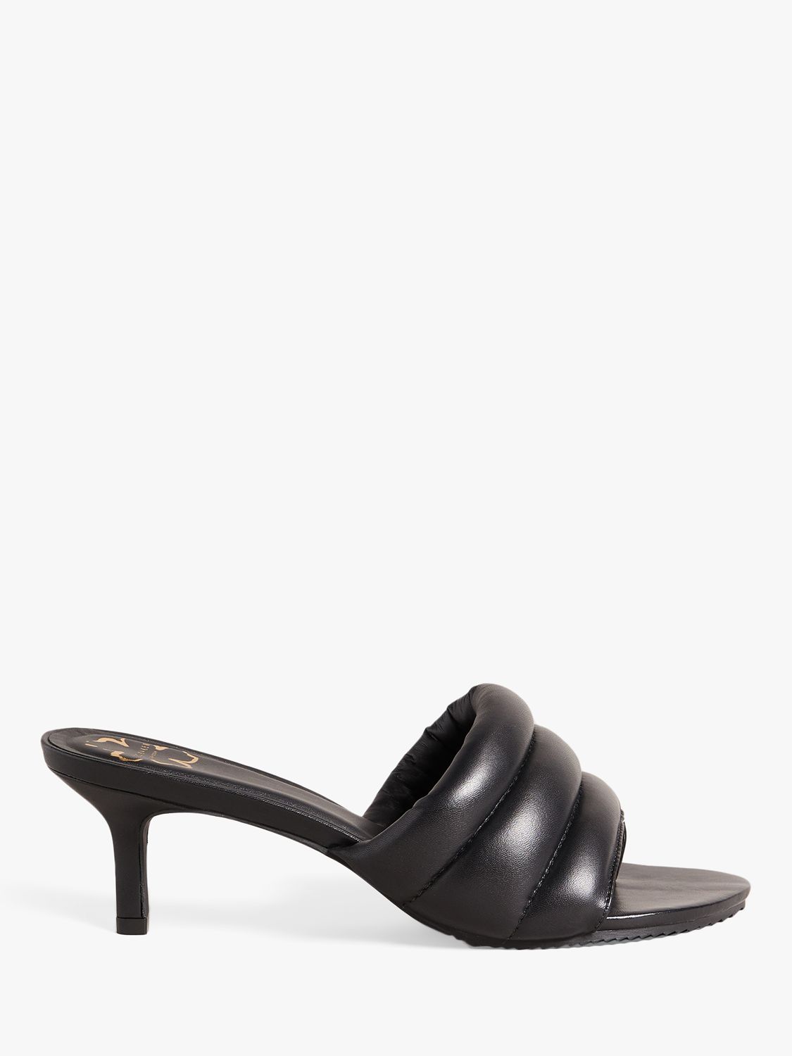 Ted Baker Lyna Leather Padded Mules, Black