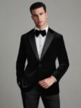 Reiss Ace Velvet Dinner Suit Jacket