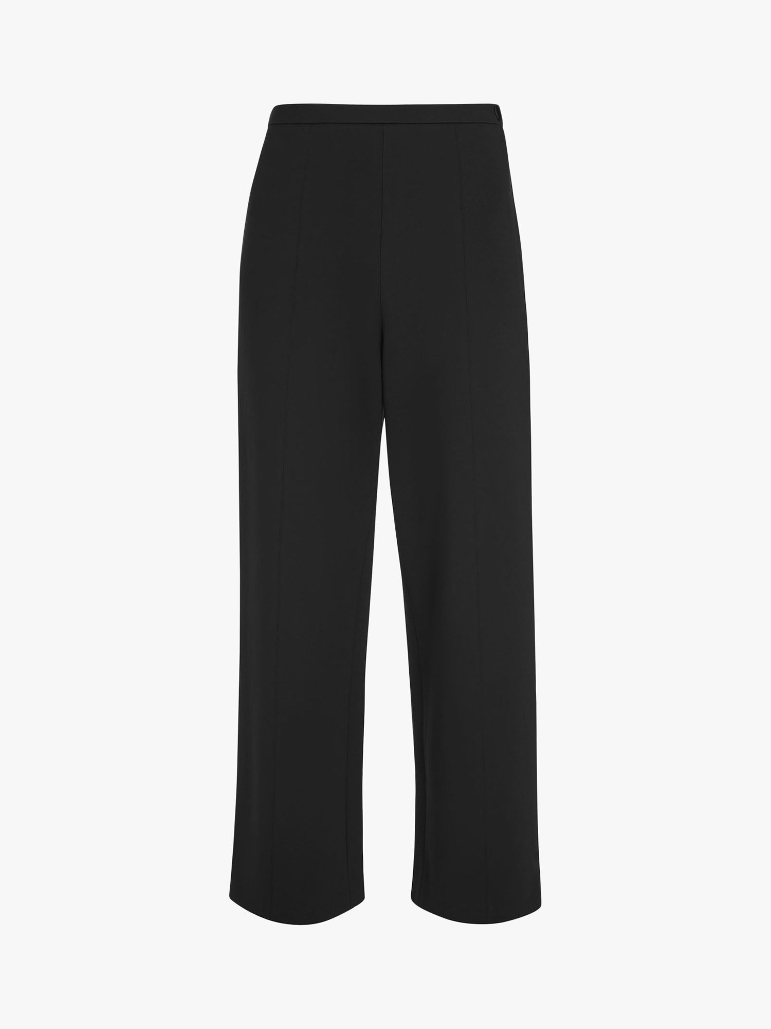 Whistles Camilla Wide Leg Trousers, Black at John Lewis & Partners