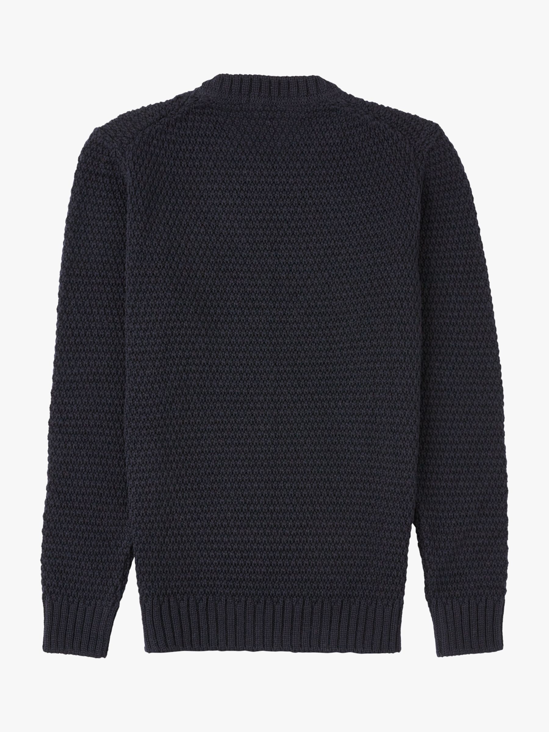 Buy Celtic & Co. Cable Crew Neck Jumper, Dark Navy Online at johnlewis.com