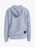 Calvin Klein Kids' Institutional Logo Cotton Hoodie, Light Grey Heather