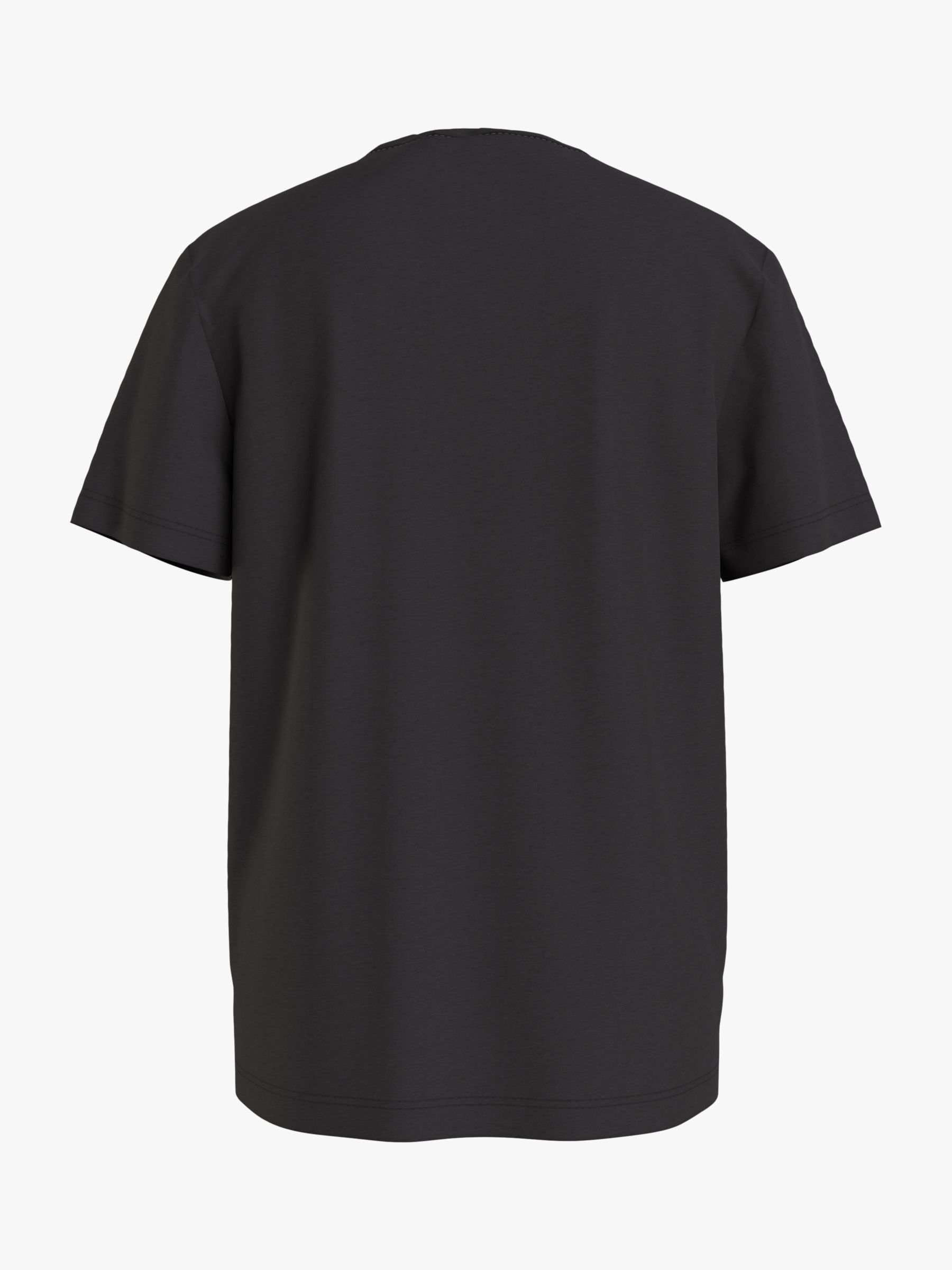 Buy Calvin Klein Kids' Monogram Logo Cotton T-Shirt, CK Black Online at johnlewis.com