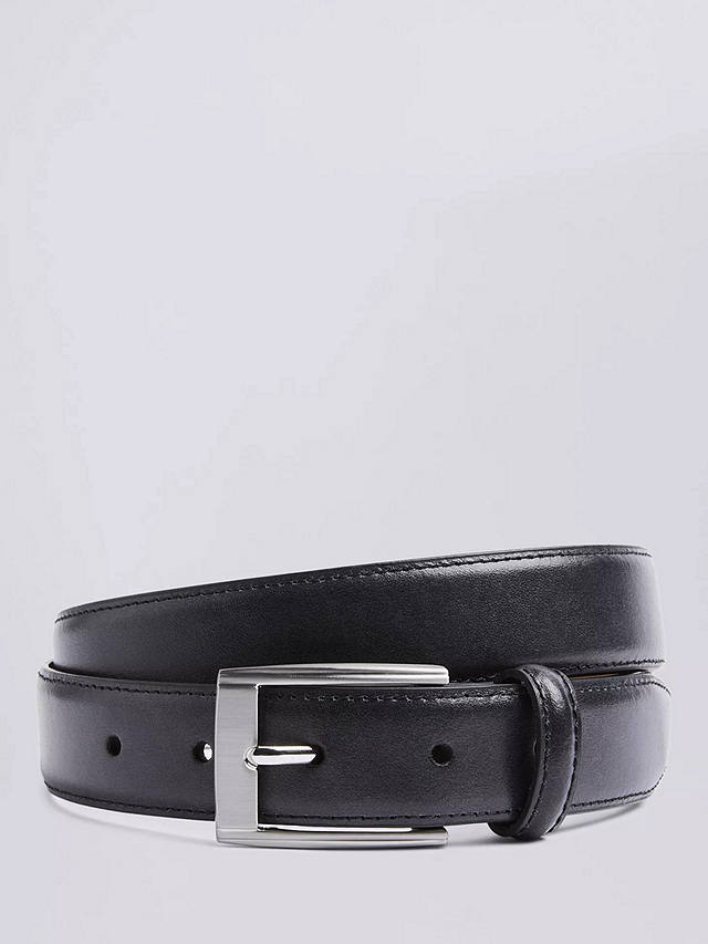 Moss Leather Belt, Black