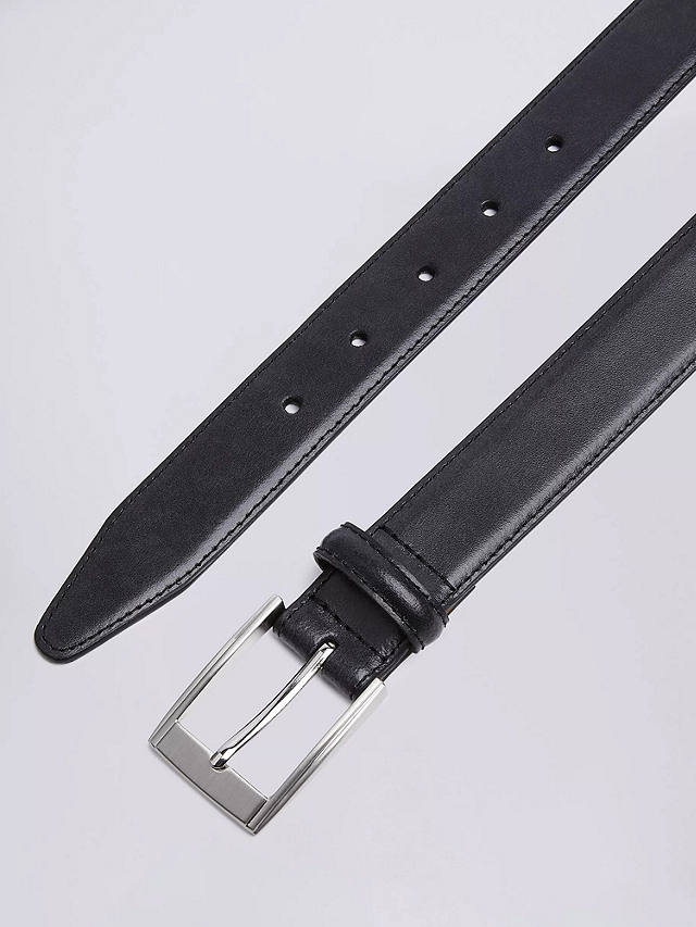Moss Leather Belt, Black