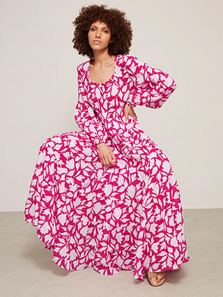 AND/OR La Galeria Elefante Jody Floral Print Dress, Pink