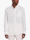 Original Penguin Long Sleeve Linen Blend Shirt, 118 Bright White
