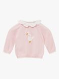 Trotters Lapinou Baby Isabella Duck Jumper, Pale Pink